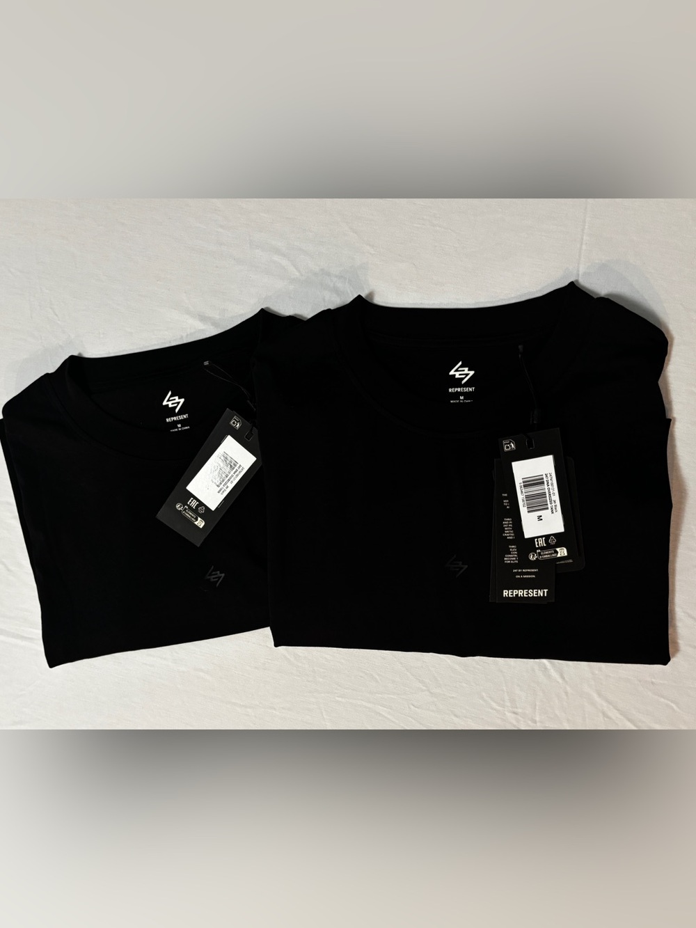 Represent 247 DNA Oversized Tank Jet Black Medium NWT 2 Pack Bundle